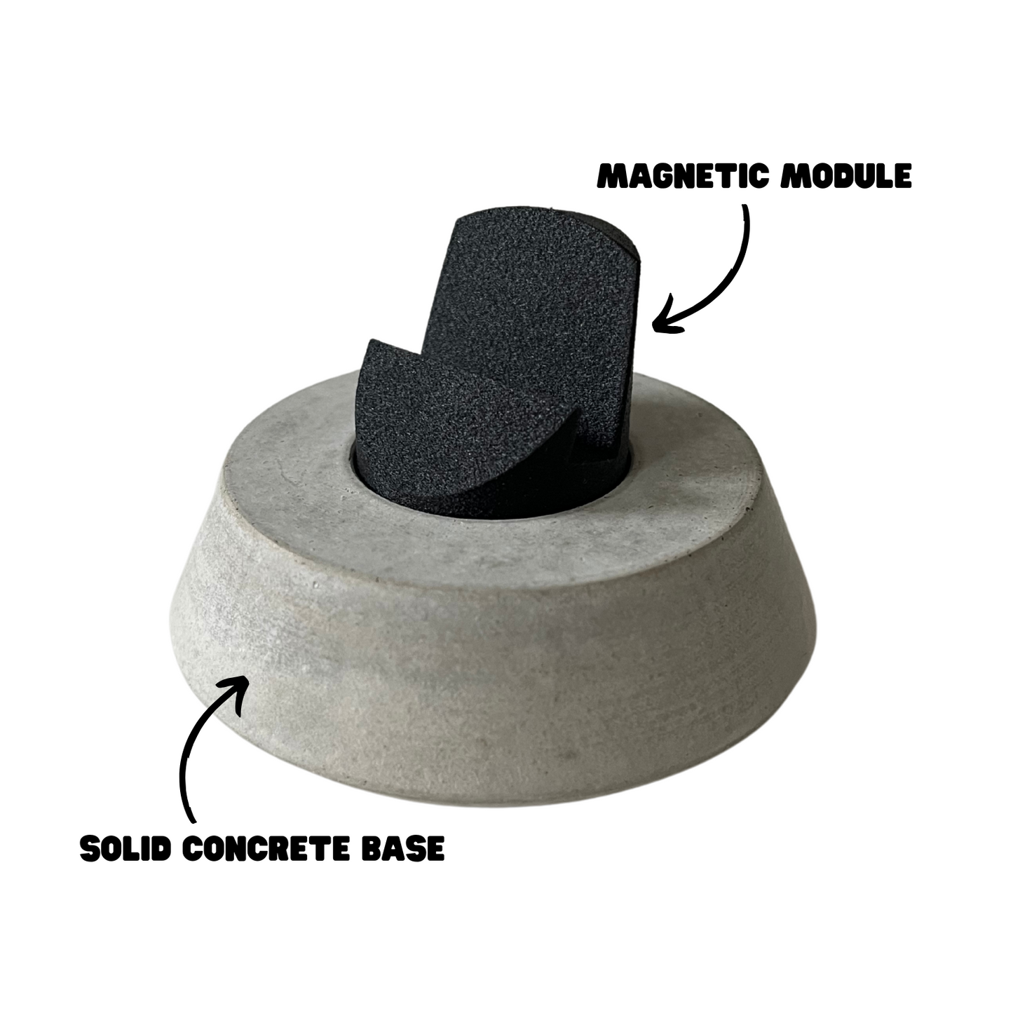 Premium Concrete Trading Card Stand– Magnetic Modules for PSA, BGS, Toploader – Made in Germany