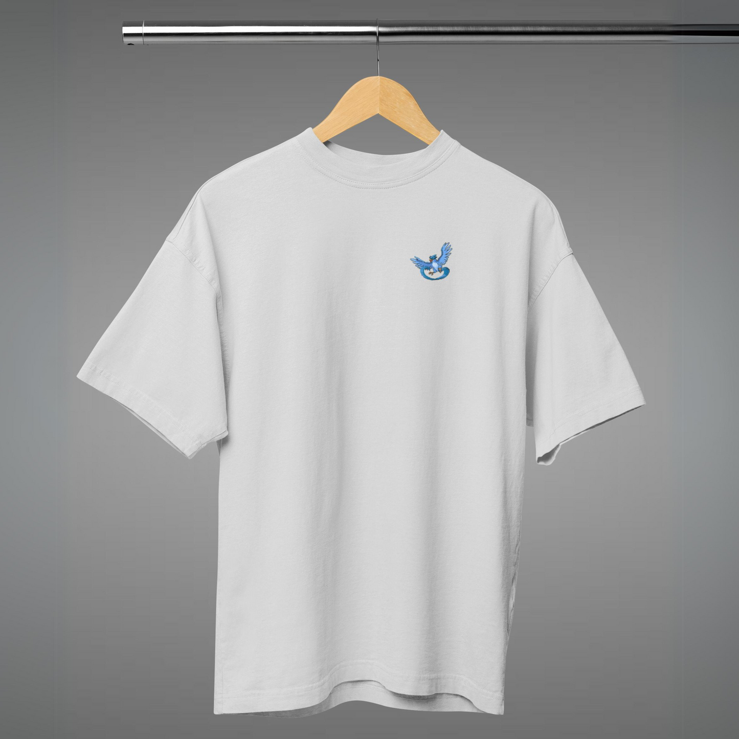 Articuno pixel art Pokemon T-Shirt with Backprint