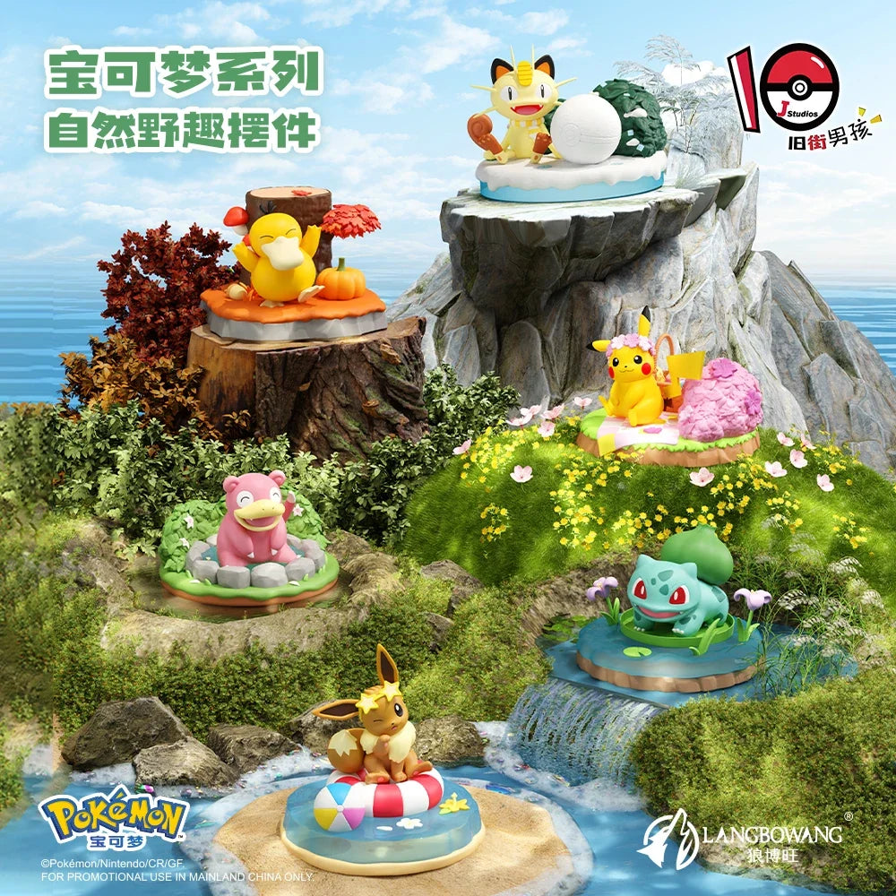 Seasonal Pokémon Figures Set – Pikachu, Eevee & More (Holiday Decor & Collectibles)