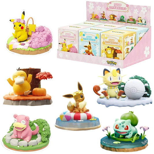 Seasonal Pokémon Figures Set – Pikachu, Eevee & More (Holiday Decor & Collectibles)