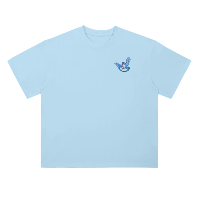 Articuno pixel art Pokemon T-Shirt with Backprint