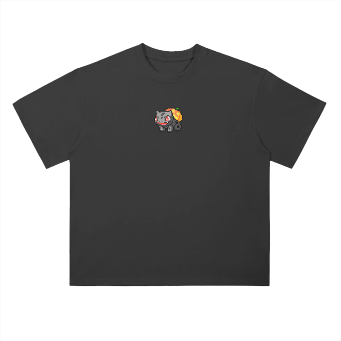 Bulbasaur Pumpkin Halloween edition - pixel art Pokemon - 100% Cotton T-Shirt