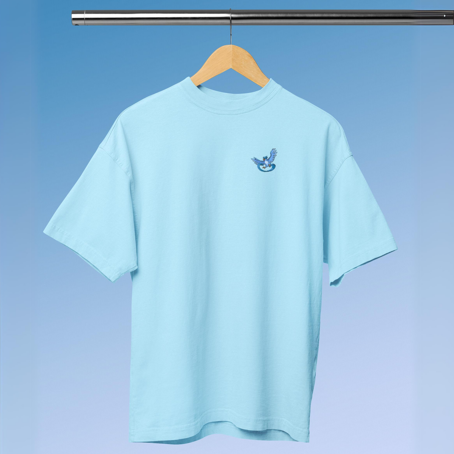 Articuno pixel art Pokemon T-Shirt with Backprint