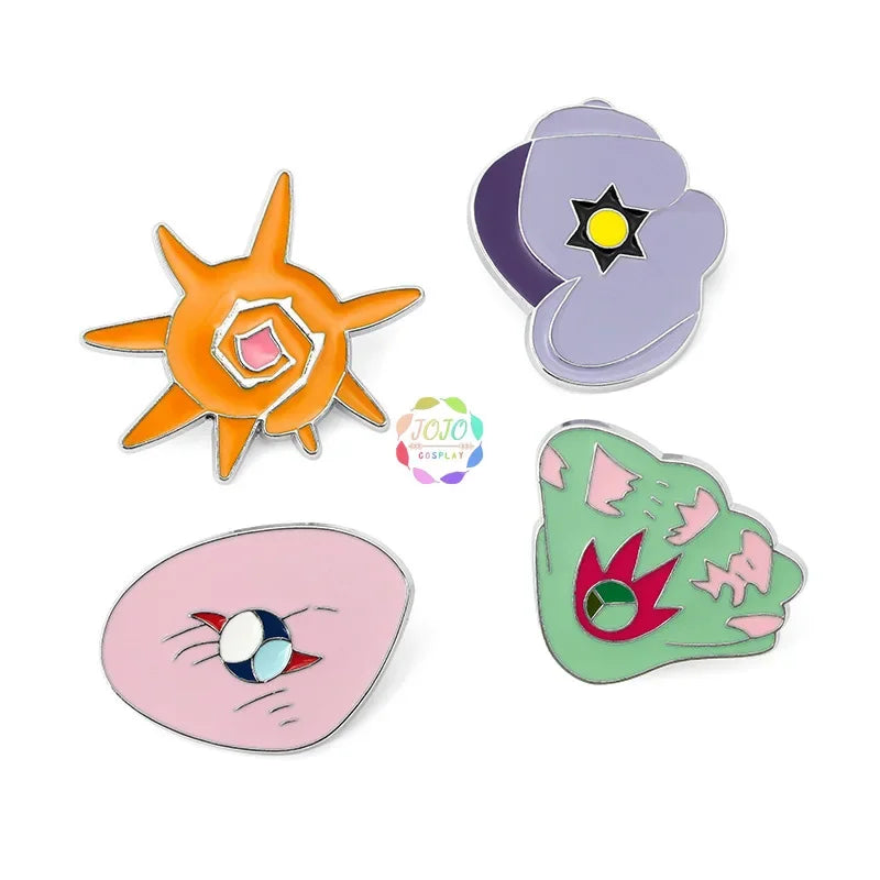 Gym Badges Kanto Johto Hoenn Sinnoh Unova Kalos League Region Pins Brooches Orange Islands Box Collection Pocket Monster