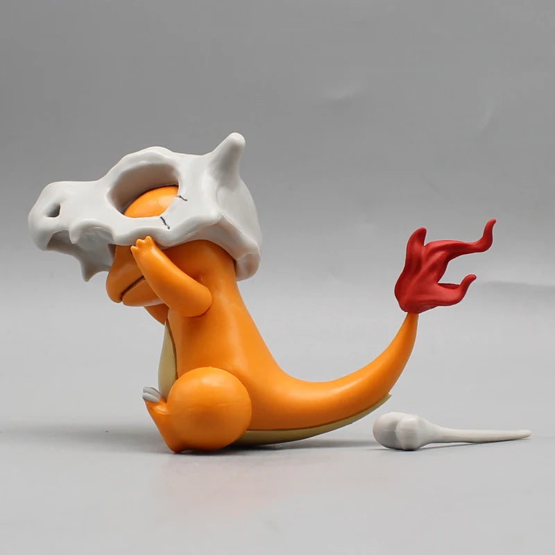 Charmander Wear A Cubone Helmet - Pokemon Figure Model